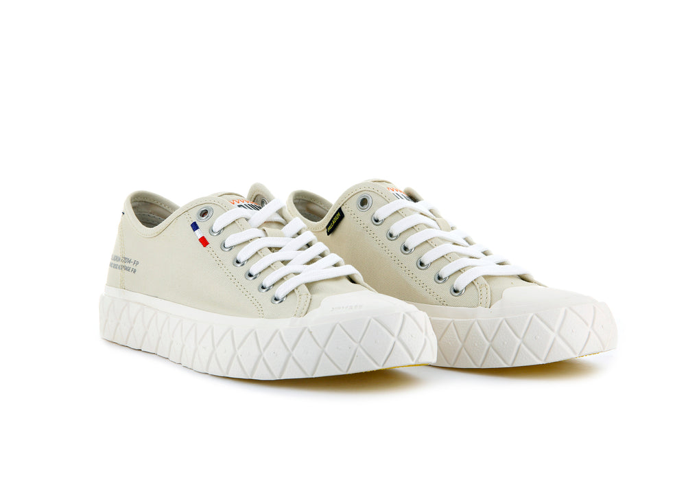 Palladium PALLA ACE CANVAS Women's Low Top Shoes Sahara | Canada-3184