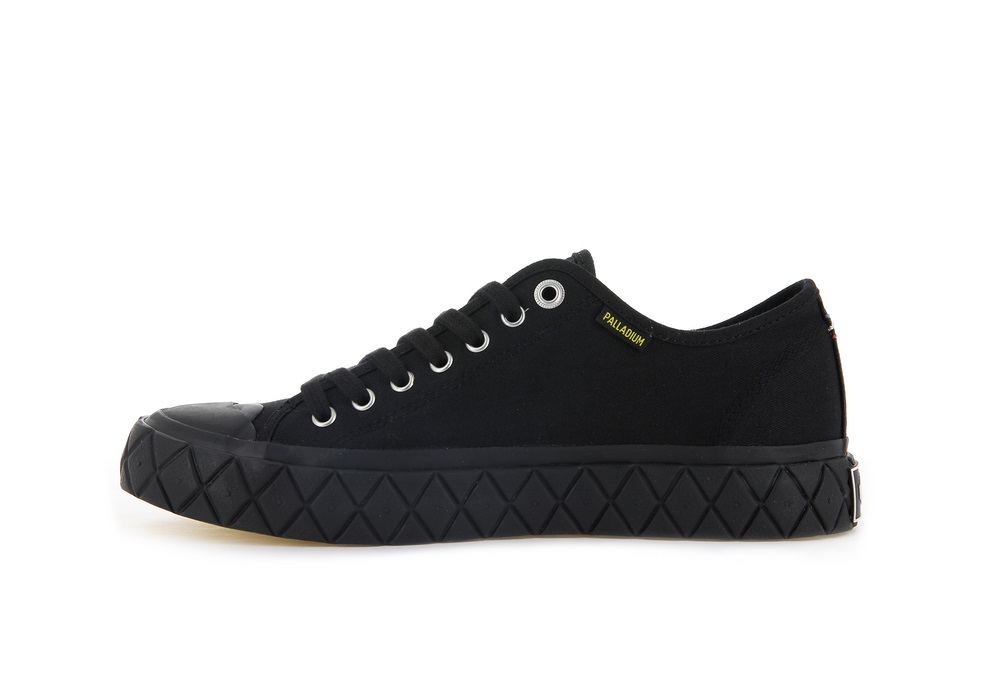 Palladium PALLA ACE CANVAS Women's Low Top Shoes Black | Canada-8476