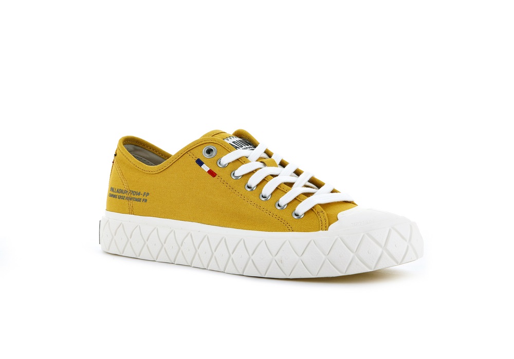Palladium PALLA ACE CANVAS Women's Sneakers Mustard | Canada-0623