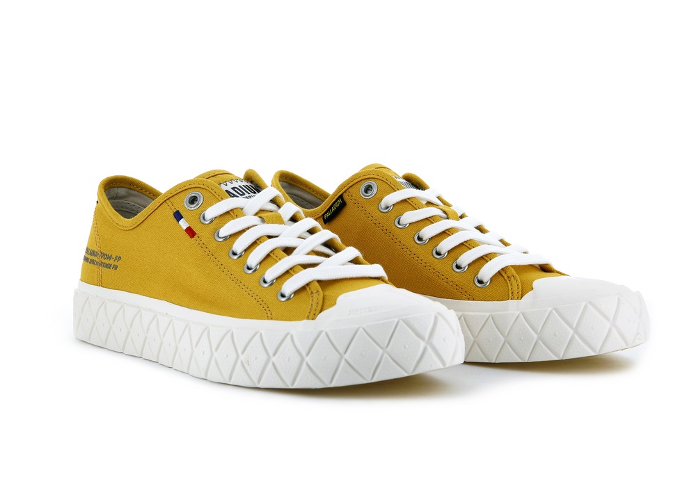 Palladium PALLA ACE CANVAS Women's Sneakers Mustard | Canada-0623