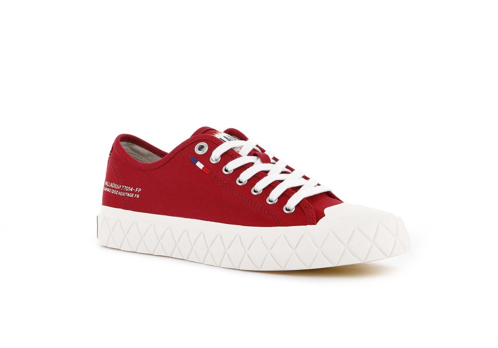 Palladium PALLA ACE CANVAS Women's Sneakers Red | Canada-7083
