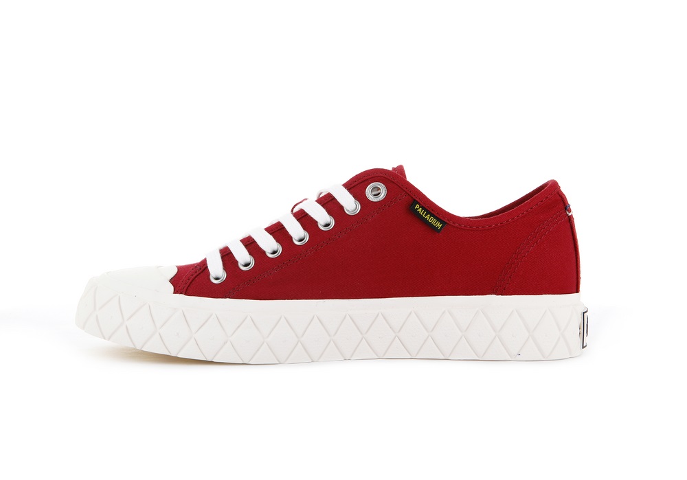 Palladium PALLA ACE CANVAS Women's Sneakers Red | Canada-7083