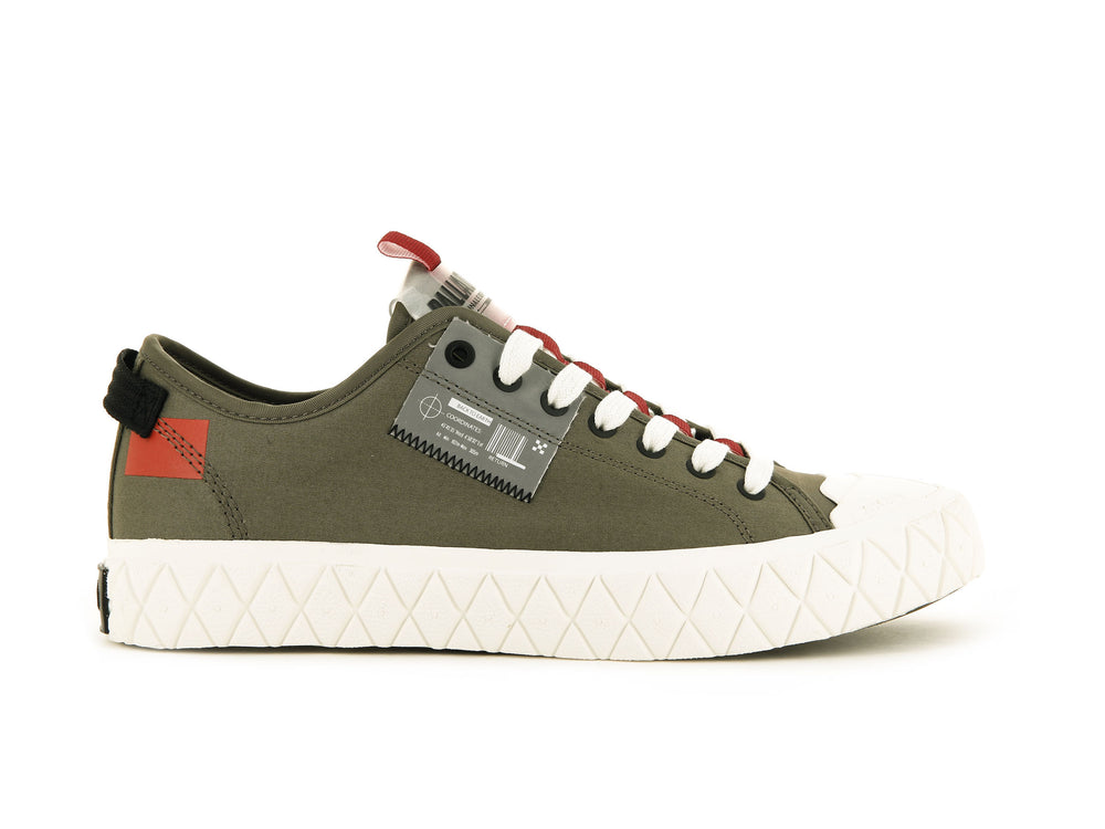 Palladium PALLA ACE LO TICKET TO EARTH Women\'s Low Top Shoes Green | Canada-2314