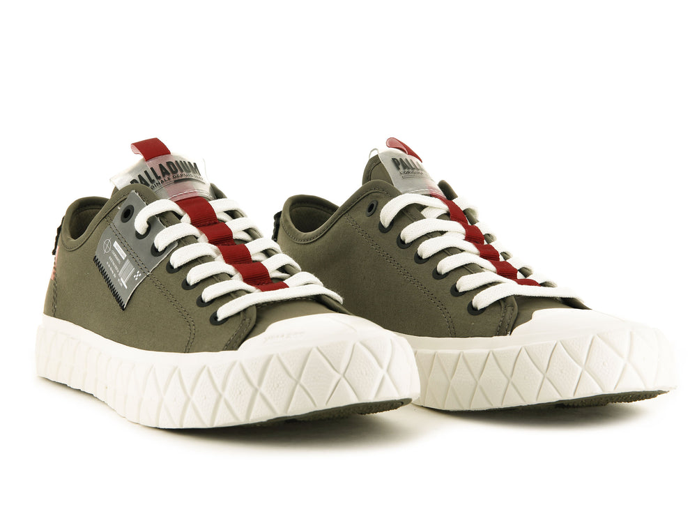Palladium PALLA ACE LO TICKET TO EARTH Women's Sneakers Green | Canada-4907