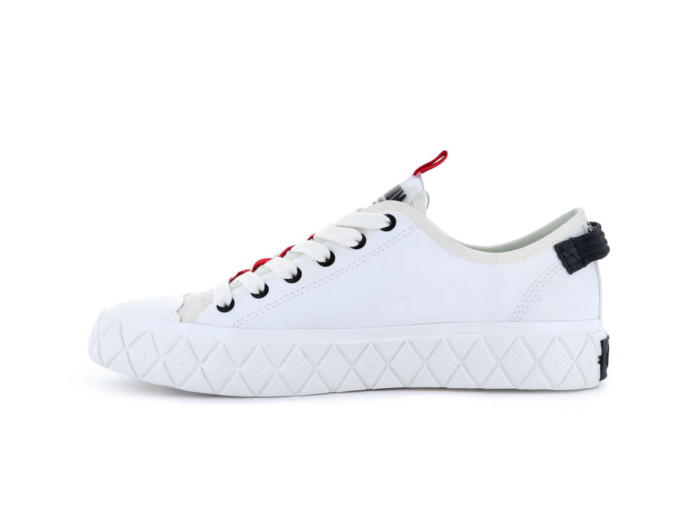 Palladium PALLA ACE LO TICKET TO EARTH Women's Sneakers White | Canada-5396
