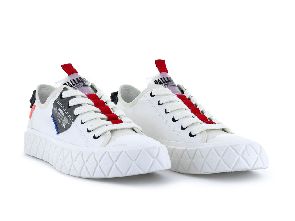 Palladium PALLA ACE LO TICKET TO EARTH Women's Sneakers White | Canada-5396