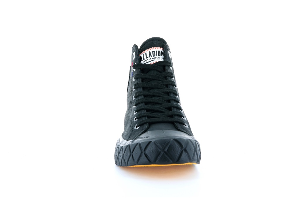 Palladium PALLA ACE MID LEATHER UL Men's Sneakers Black | Canada-2197