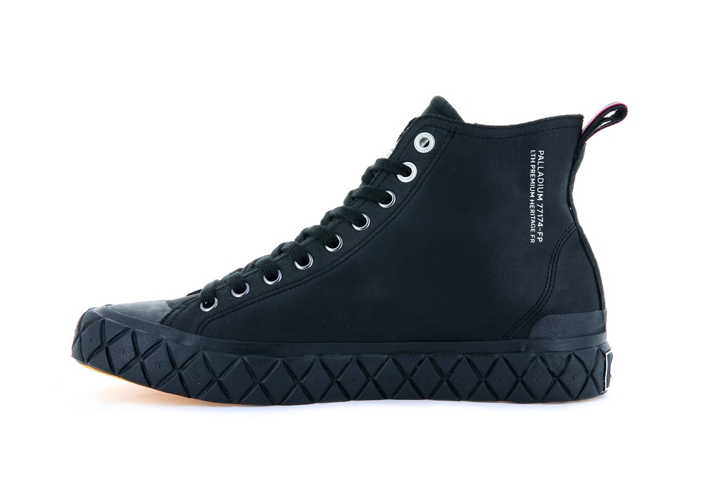 Palladium PALLA ACE MID LEATHER UL Men's Sneakers Black | Canada-2197