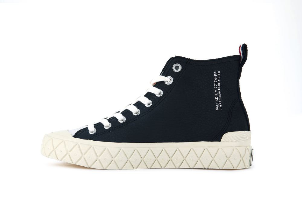 Palladium PALLA ACE MID LEATHER UL Men's Boots Black | Canada-5409
