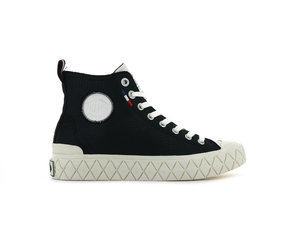 Palladium PALLA ACE MID LEATHER UL Women\'s Sneakers Black | Canada-6248