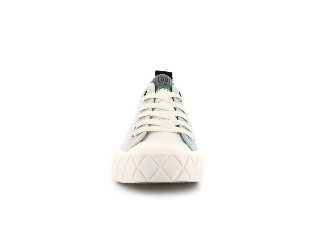 Palladium PALLA ACE ORGANIC METRO Men's Low Top Shoes White / Grey | Canada-7489