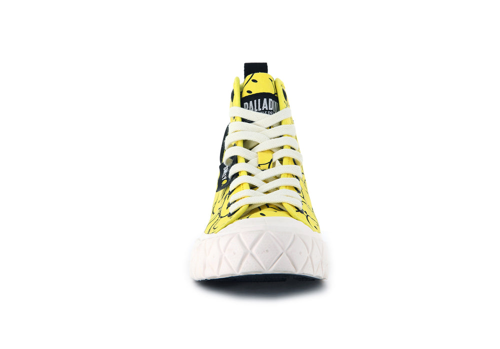 Palladium PALLA ACE OVERSMILEY Women's High Top Sneakers Yellow | Canada-9358