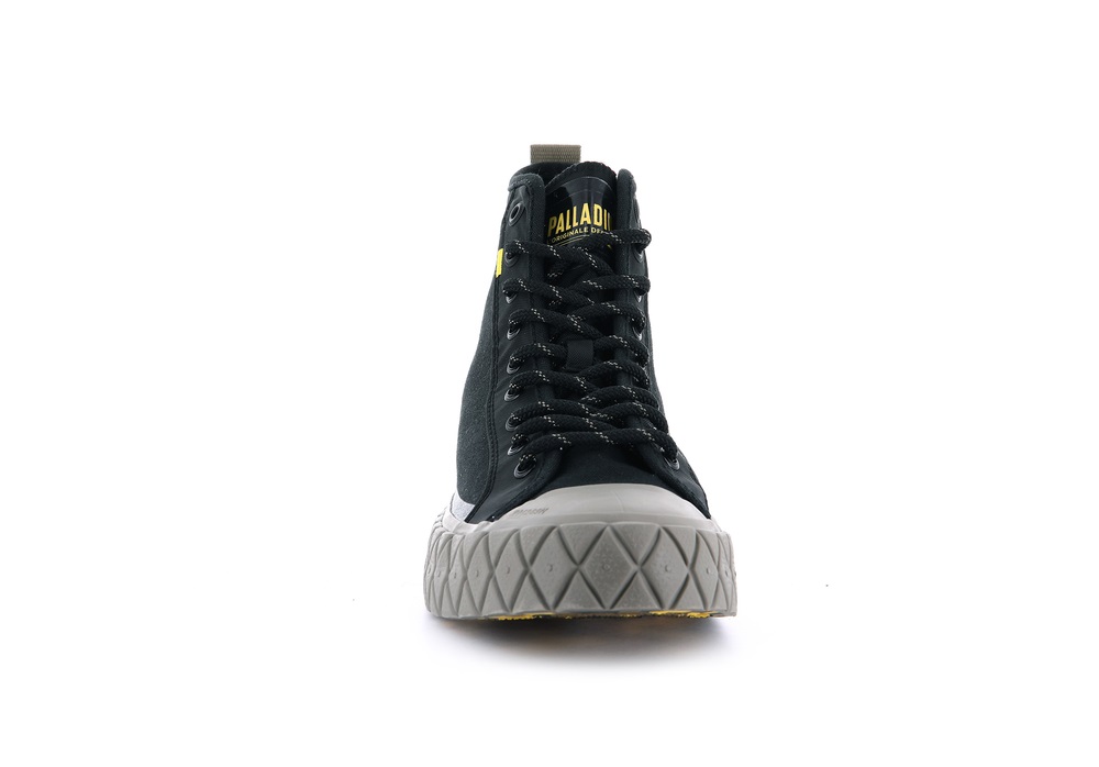 Palladium PALLA ACE SUPPLY MID Men's High Top Sneakers Black | Canada-5904