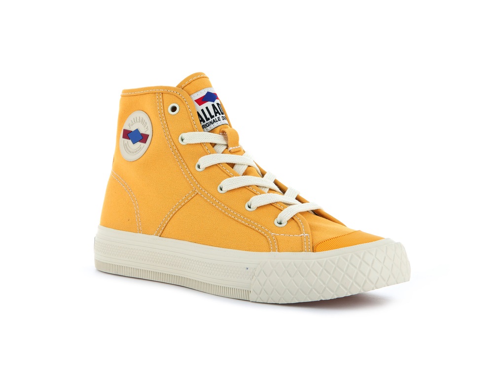 Palladium PALLA LOUVEL Women's Sneakers Mustard | Canada-6491