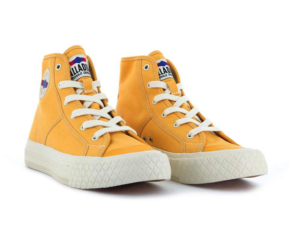 Palladium PALLA LOUVEL Women's Sneakers Mustard | Canada-6491