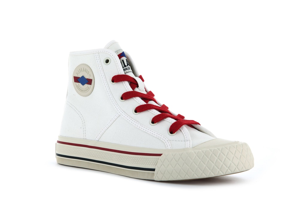 Palladium PALLA LOUVEL Women's Sneakers White | Canada-8201