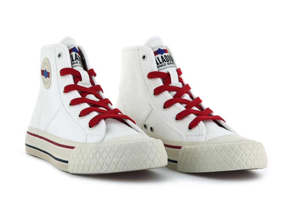 Palladium PALLA LOUVEL Women's Sneakers White | Canada-8201