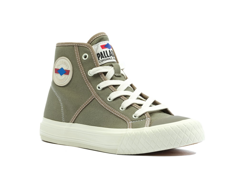 Palladium PALLA LOUVEL Women's Sneakers Green | Canada-9236