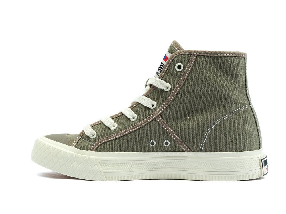Palladium PALLA LOUVEL Women's Sneakers Green | Canada-9236