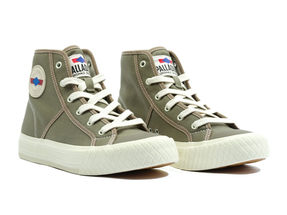 Palladium PALLA LOUVEL Women's Sneakers Green | Canada-9236