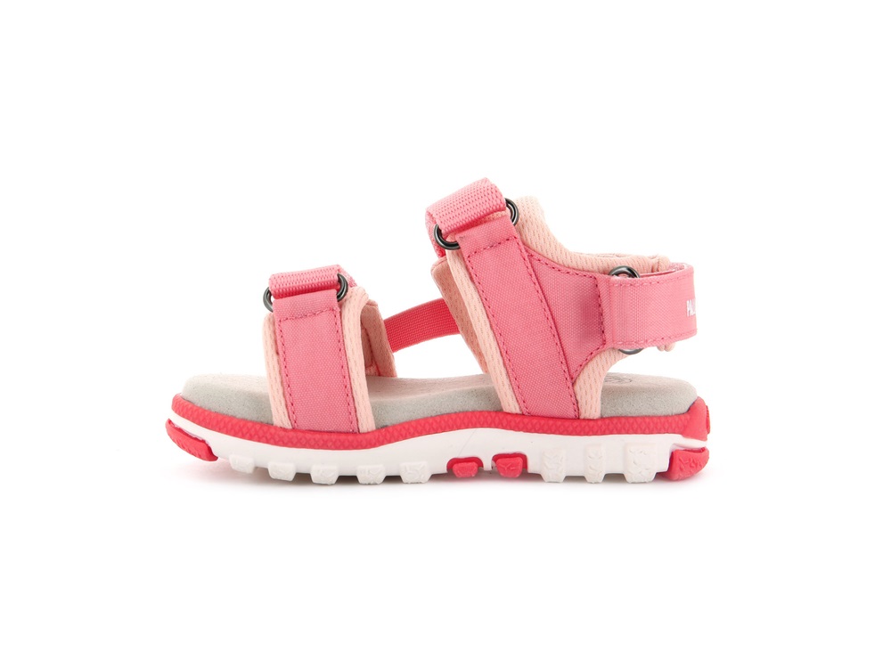 Palladium PALLA NIKKOO MONO Kids' Sandals Peach Amber | Canada-0286