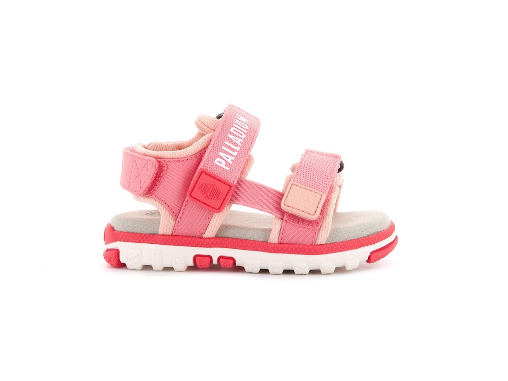 Palladium PALLA NIKKOO MONO Kids\' Sandals Peach Amber | Canada-0286