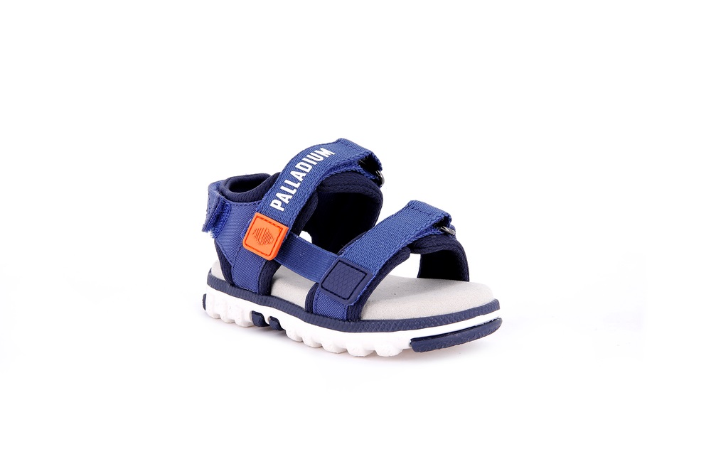 Palladium PALLA NIKKOO MONO Kids' Sandals Navy | Canada-4078