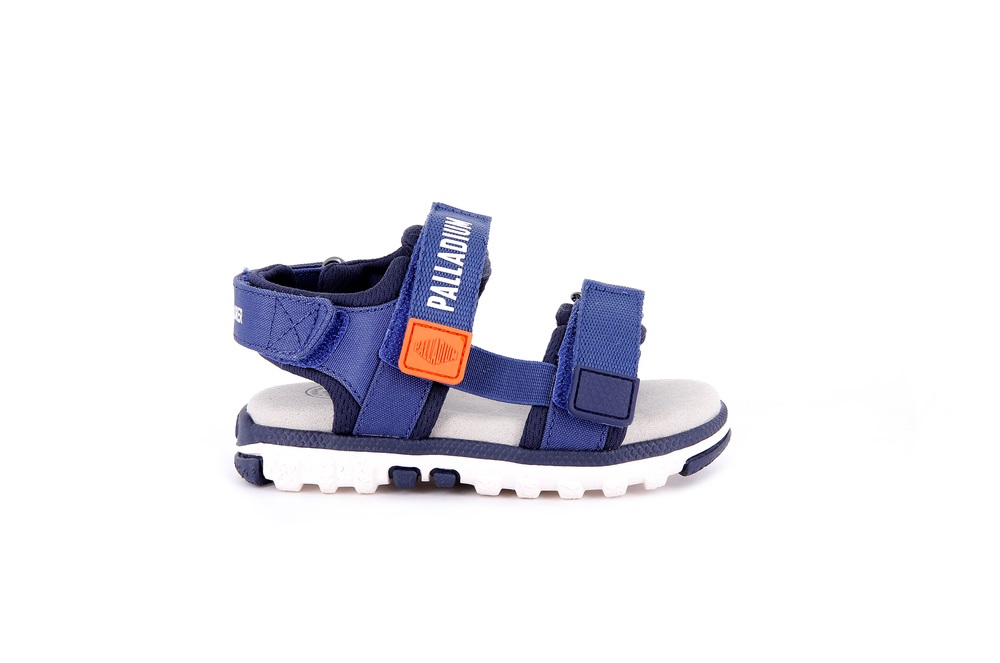 Palladium PALLA NIKKOO MONO Kids\' Sandals Navy | Canada-4078