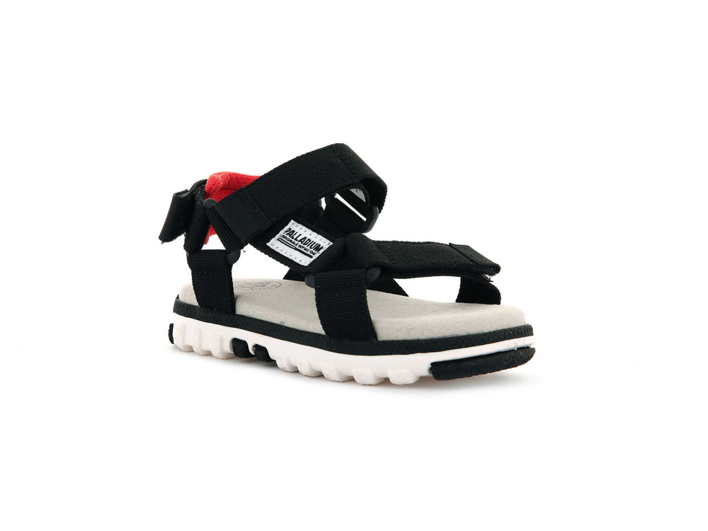 Palladium PALLA NIKKOO URBANITY Kids' Sandals Black | Canada-3059