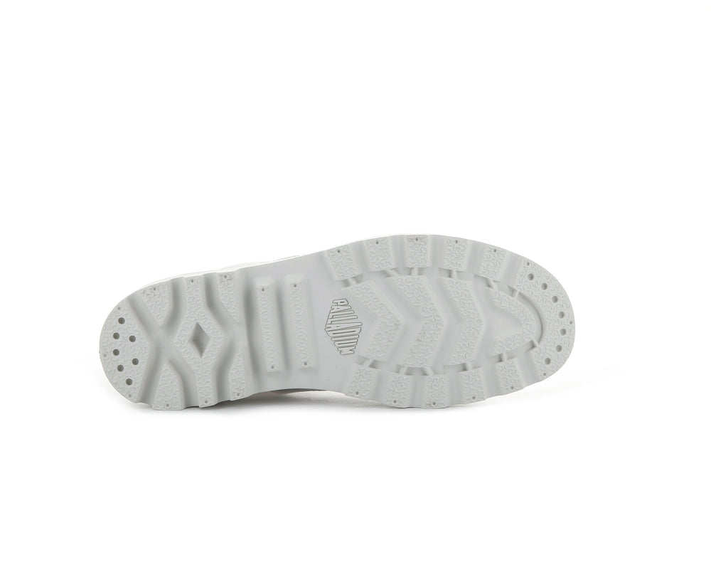 Palladium PAMPA 2 BACK ZIP CANVAS Women's Boots White | Canada-9754