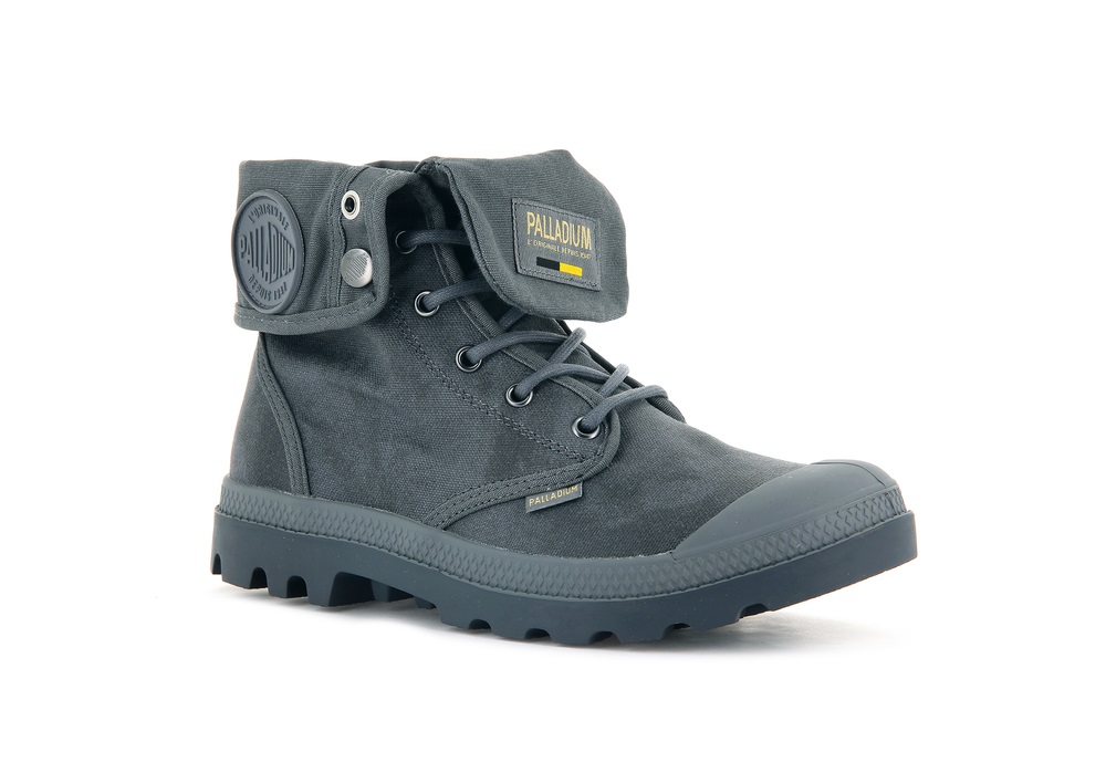 Palladium PAMPA BAGGY WAX Men's Boots French Metal | Canada-0647