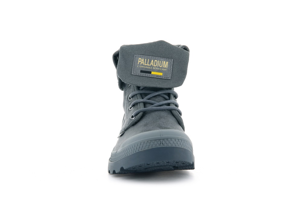 Palladium PAMPA BAGGY WAX Men's Boots French Metal | Canada-0647