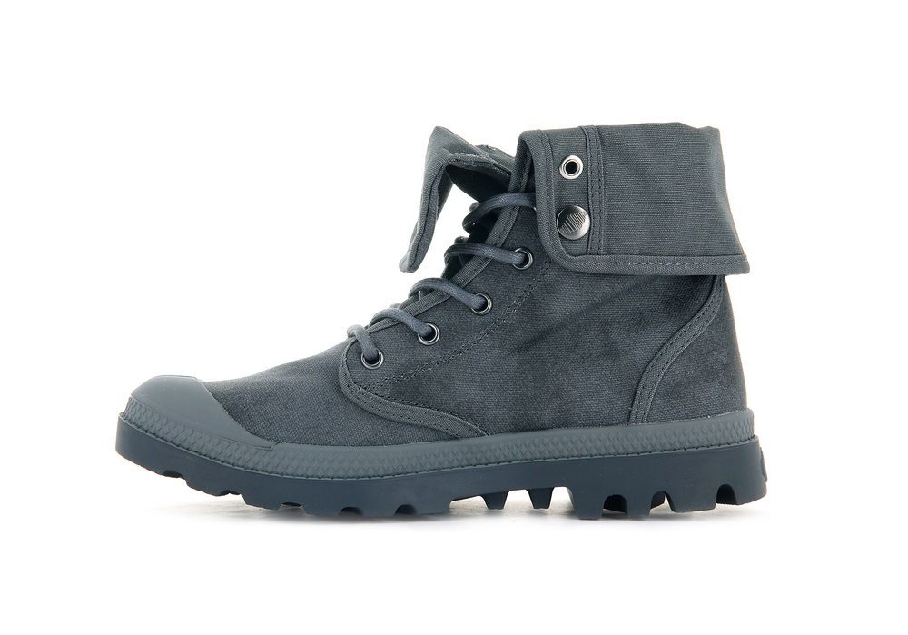 Palladium PAMPA BAGGY WAX Men's Boots French Metal | Canada-0647
