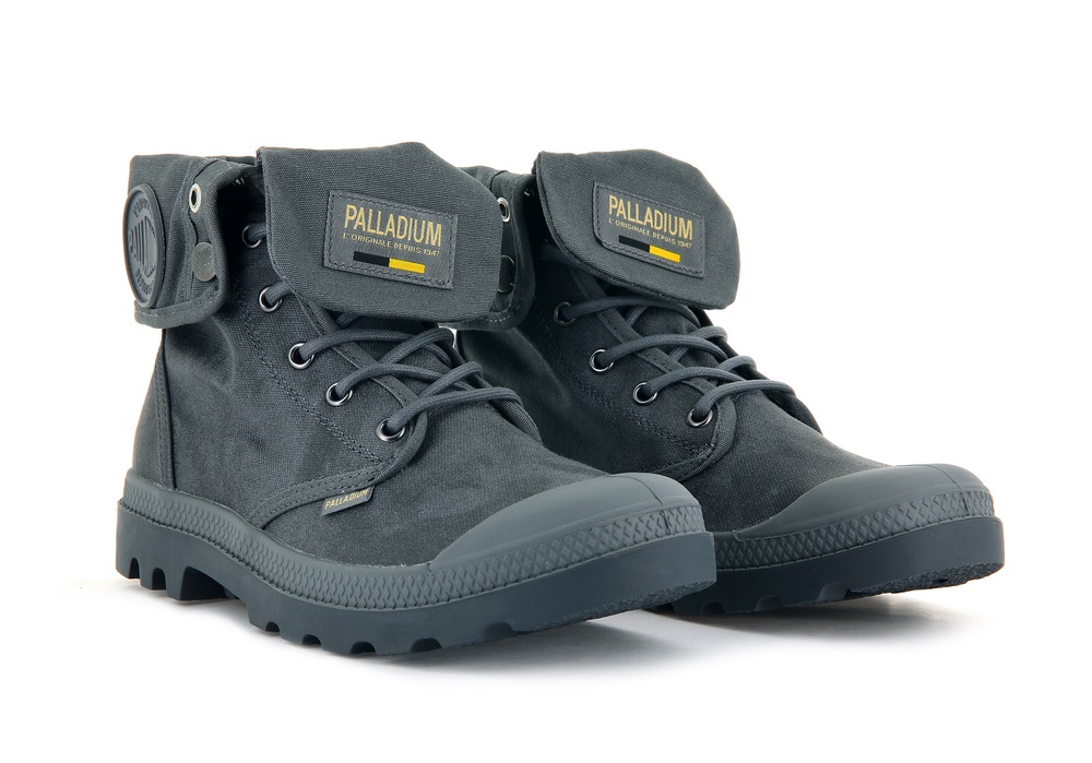 Palladium PAMPA BAGGY WAX Men's Boots French Metal | Canada-0647