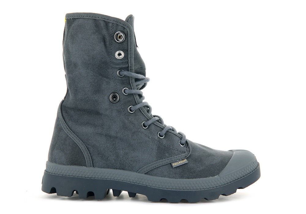 Palladium PAMPA BAGGY WAX Men's Boots French Metal | Canada-0647