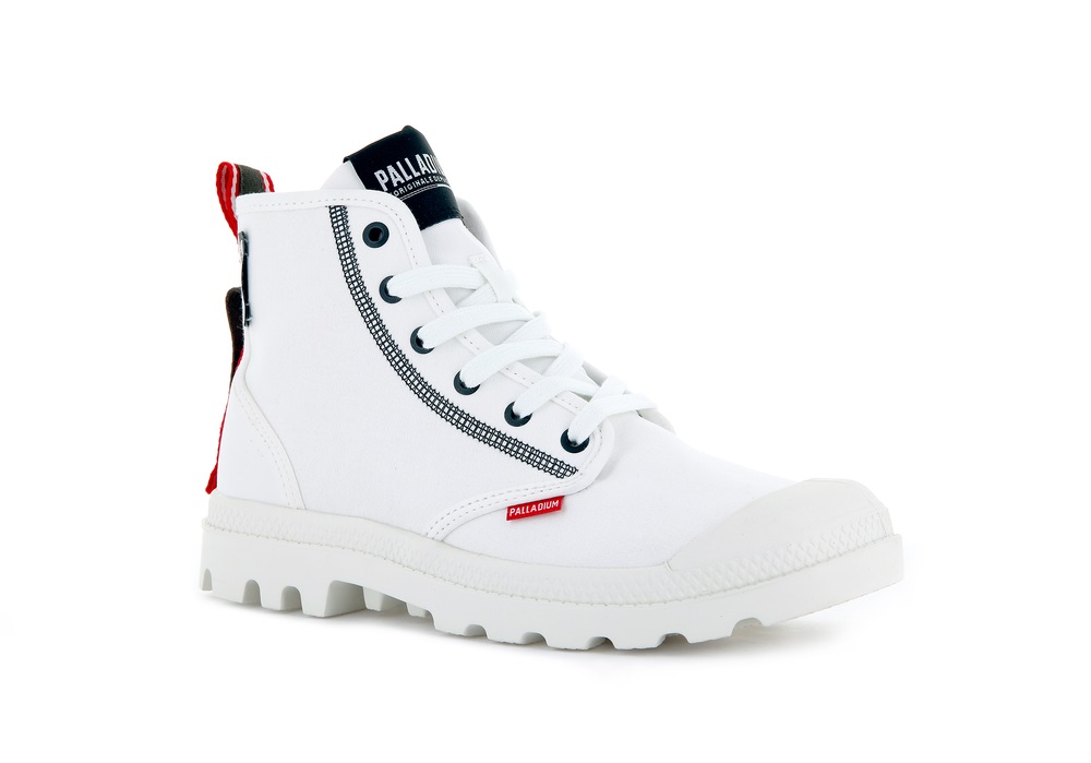 Palladium PAMPA DARE 2 SURVIVE Women's Boots White | Canada-8175