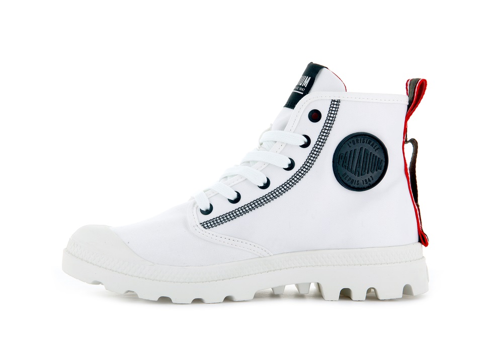 Palladium PAMPA DARE 2 SURVIVE Women's Boots White | Canada-8175