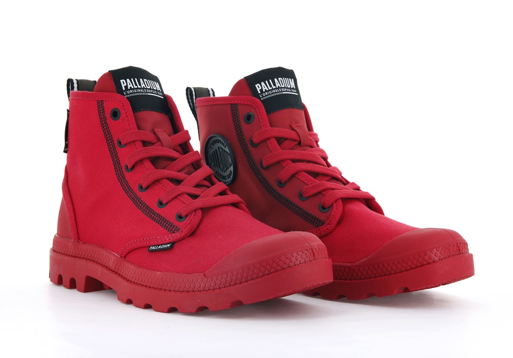 Palladium PAMPA DARE 2 SURVIVE Women's Boots Red | Canada-9614