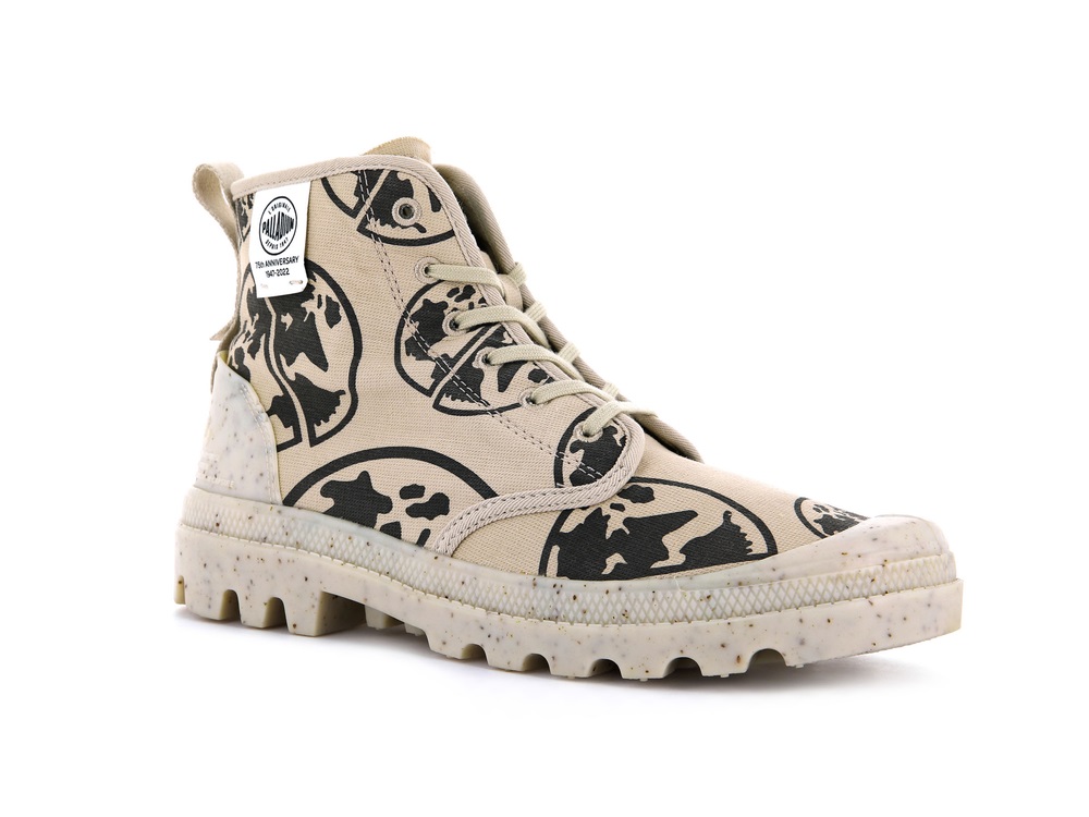 Palladium PAMPA ECO-VERSARY 75TH Women's Boots Earth Sand | Canada-3678
