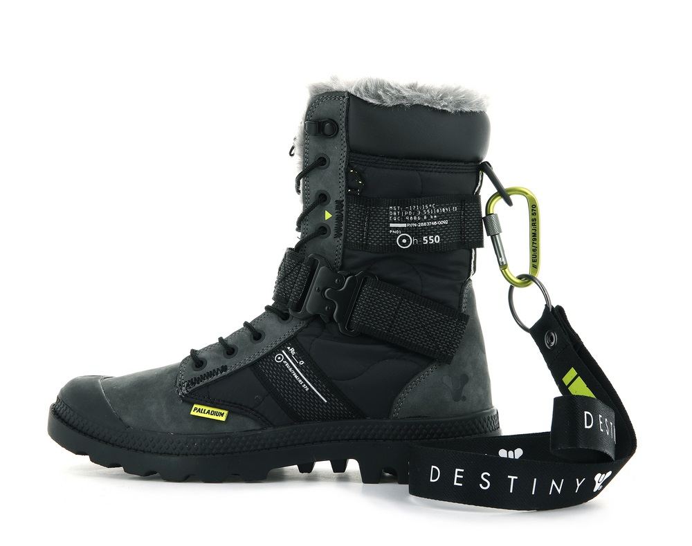 Palladium PAMPA EUROPA TACTICAL Men's Winter Boots Black | Canada-8174