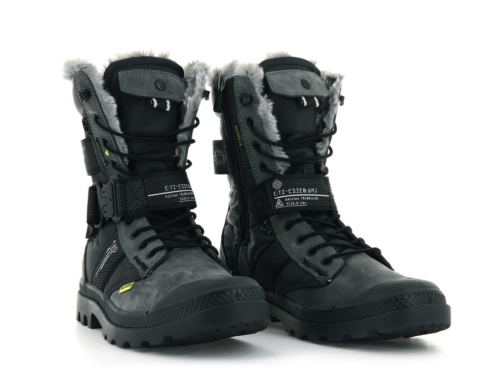 Palladium PAMPA EUROPA TACTICAL Men's Winter Boots Black | Canada-8174