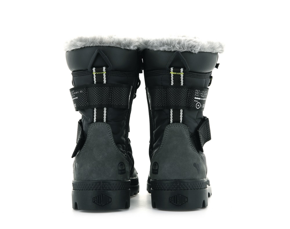 Palladium PAMPA EUROPA TACTICAL Men's Winter Boots Black | Canada-8174