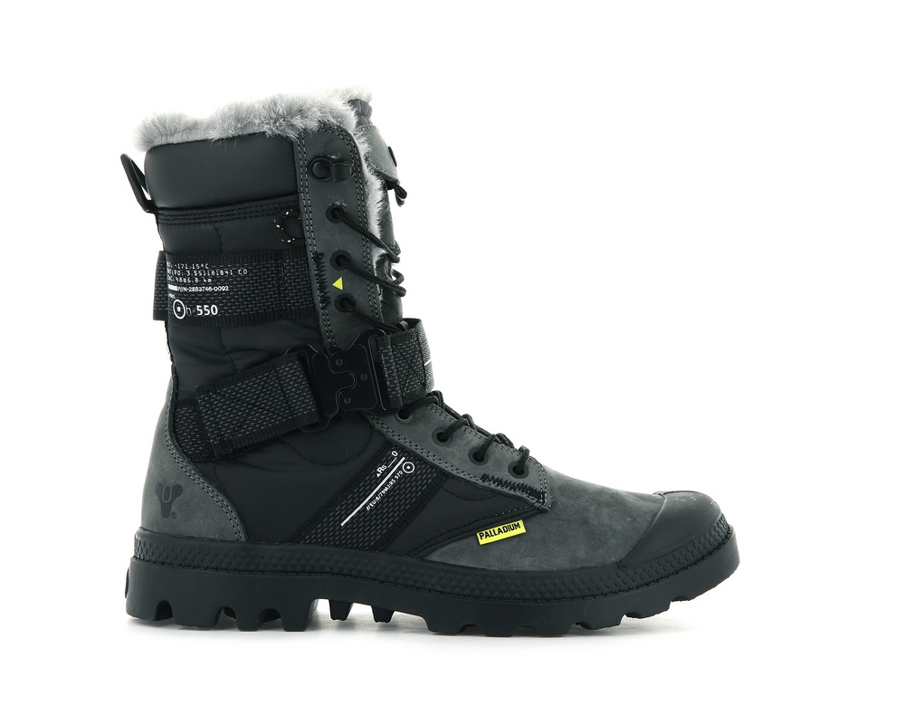 Palladium PAMPA EUROPA TACTICAL Men\'s Winter Boots Black | Canada-8174