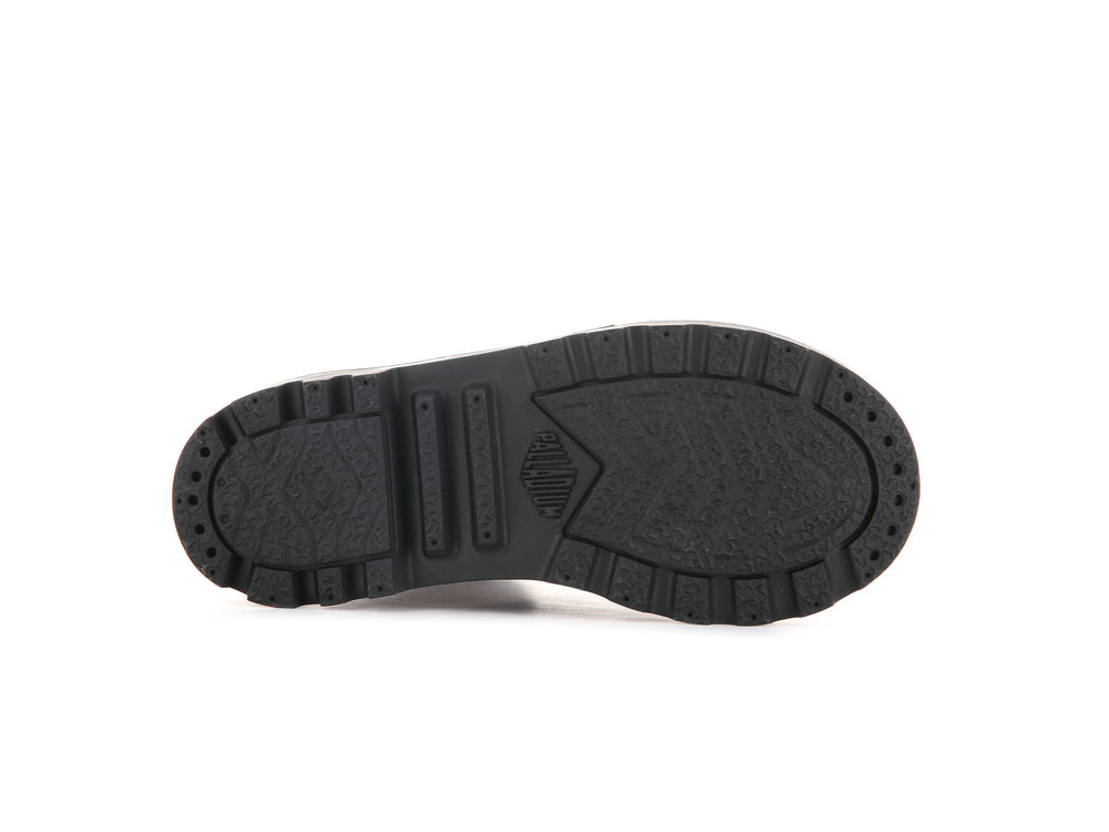 Palladium PAMPA HI CUFFSTR WP+ Kids' Boots Black | Canada-4651