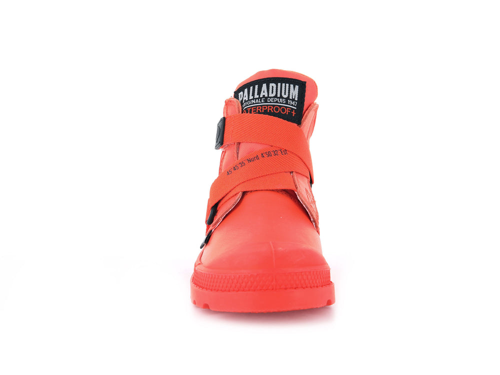 Palladium PAMPA HI CUFFSTR WP+ Kids' Boots Firecracker | Canada-5342