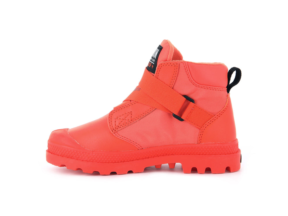 Palladium PAMPA HI CUFFSTR WP+ Kids' Boots Firecracker | Canada-5342