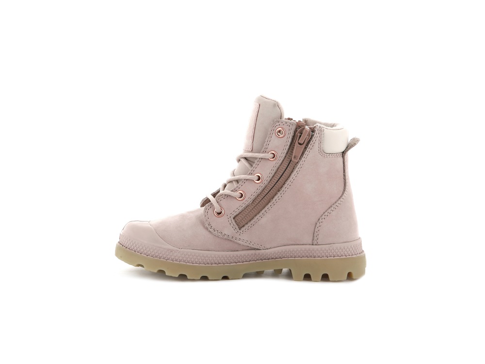 Palladium PAMPA HI CUFF WATERPROOF Kids' Boots Rose | Canada-3740