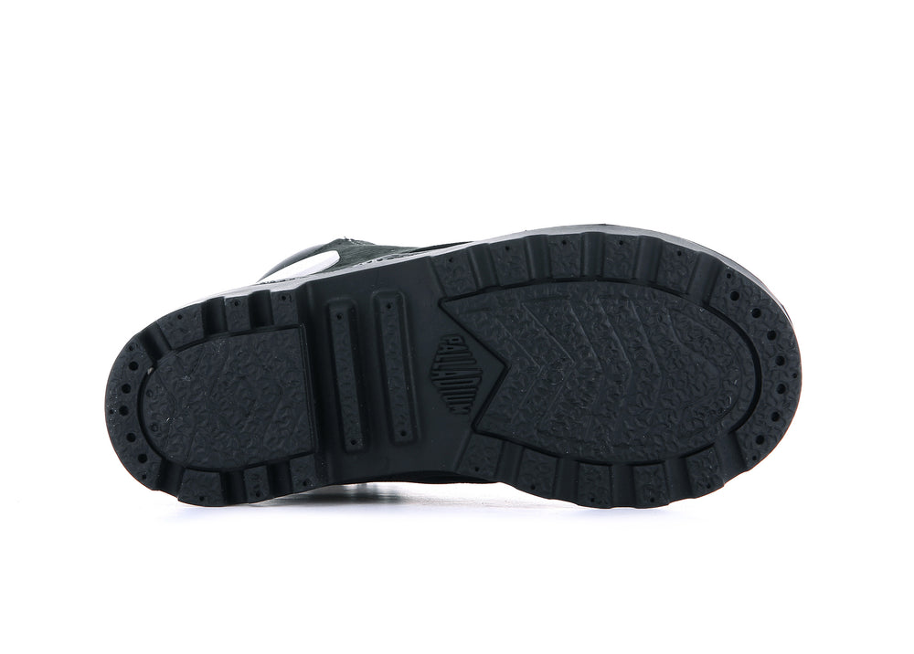 Palladium PAMPA HI CUFF WPS OZ Kids' Boots Black | Canada-9180