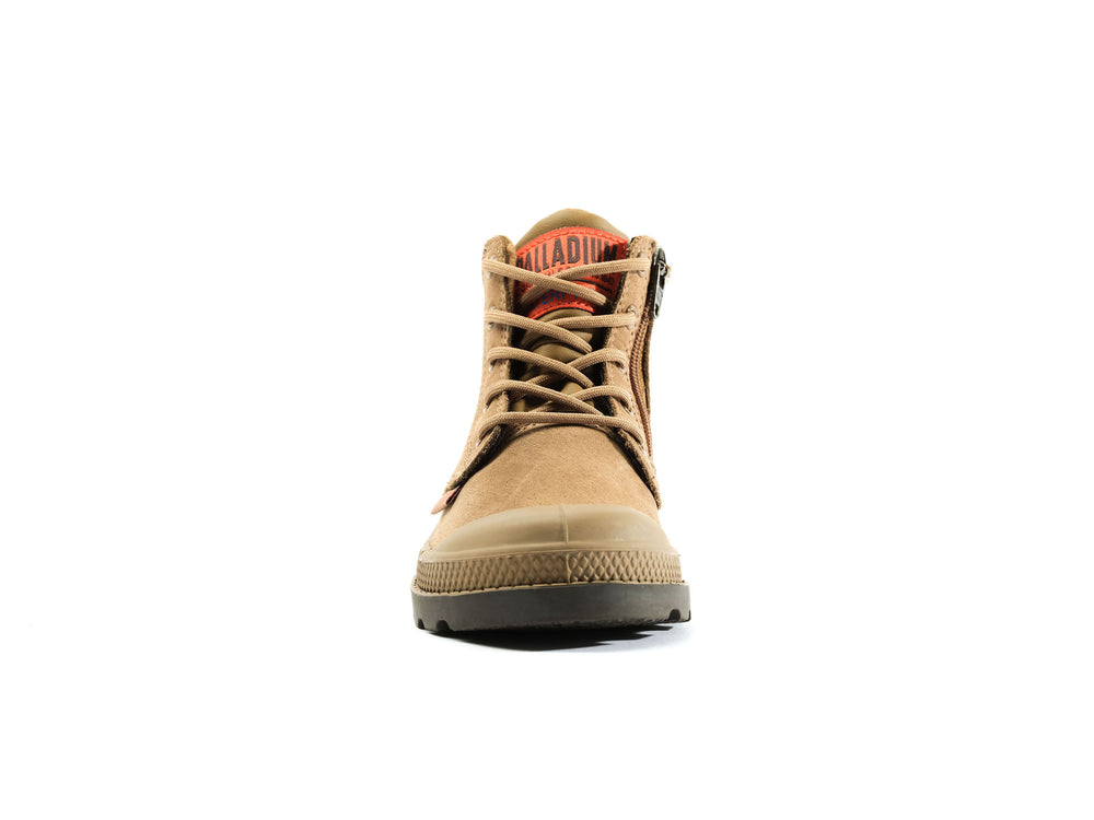 Palladium PAMPA HI CUFF WP OZ Kids' Boots Brown | Canada-9251
