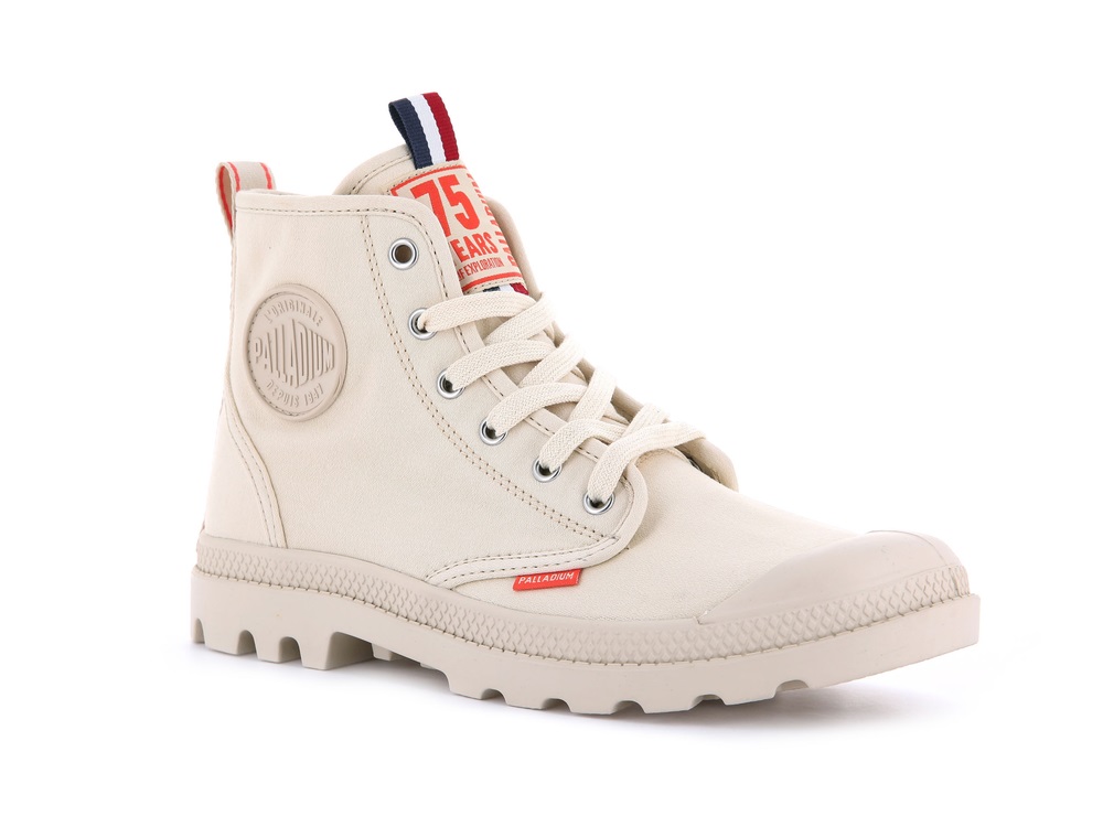 Palladium PAMPA HI DARE 75TH Men's Boots Sahara | Canada-7831